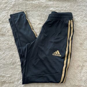 Adidas men’s  Black and Gold Track Pants